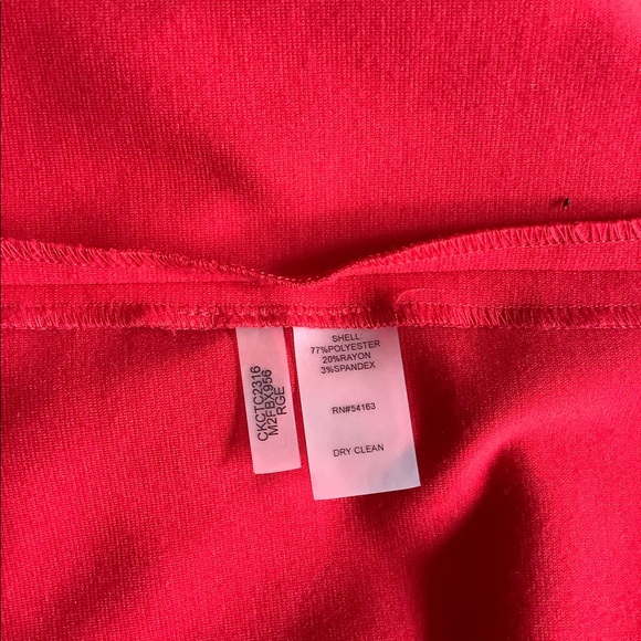 Red Calvin Klein Dress - Picture 5 of 5